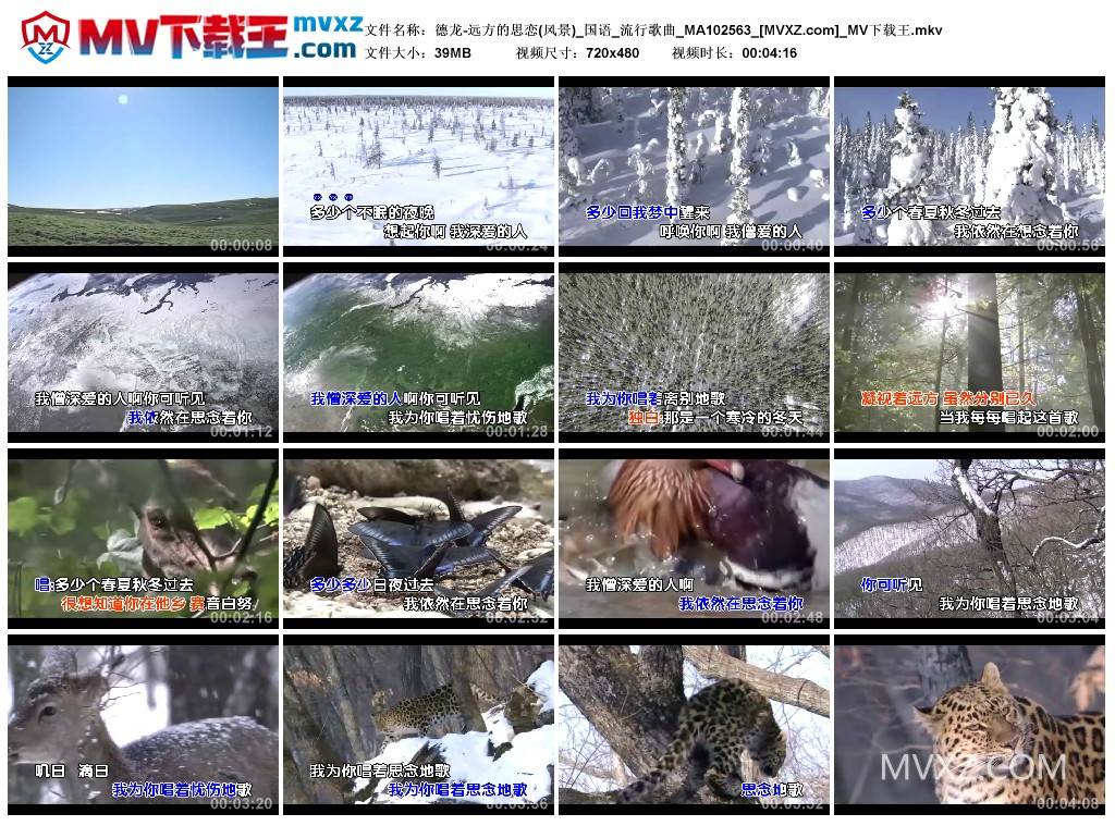 德龙-远方的思恋(风景)_国语_流行歌曲_MA102563